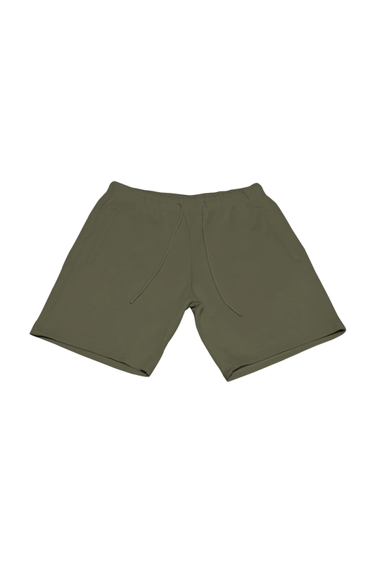 Canvas Terry Shorts - Olive