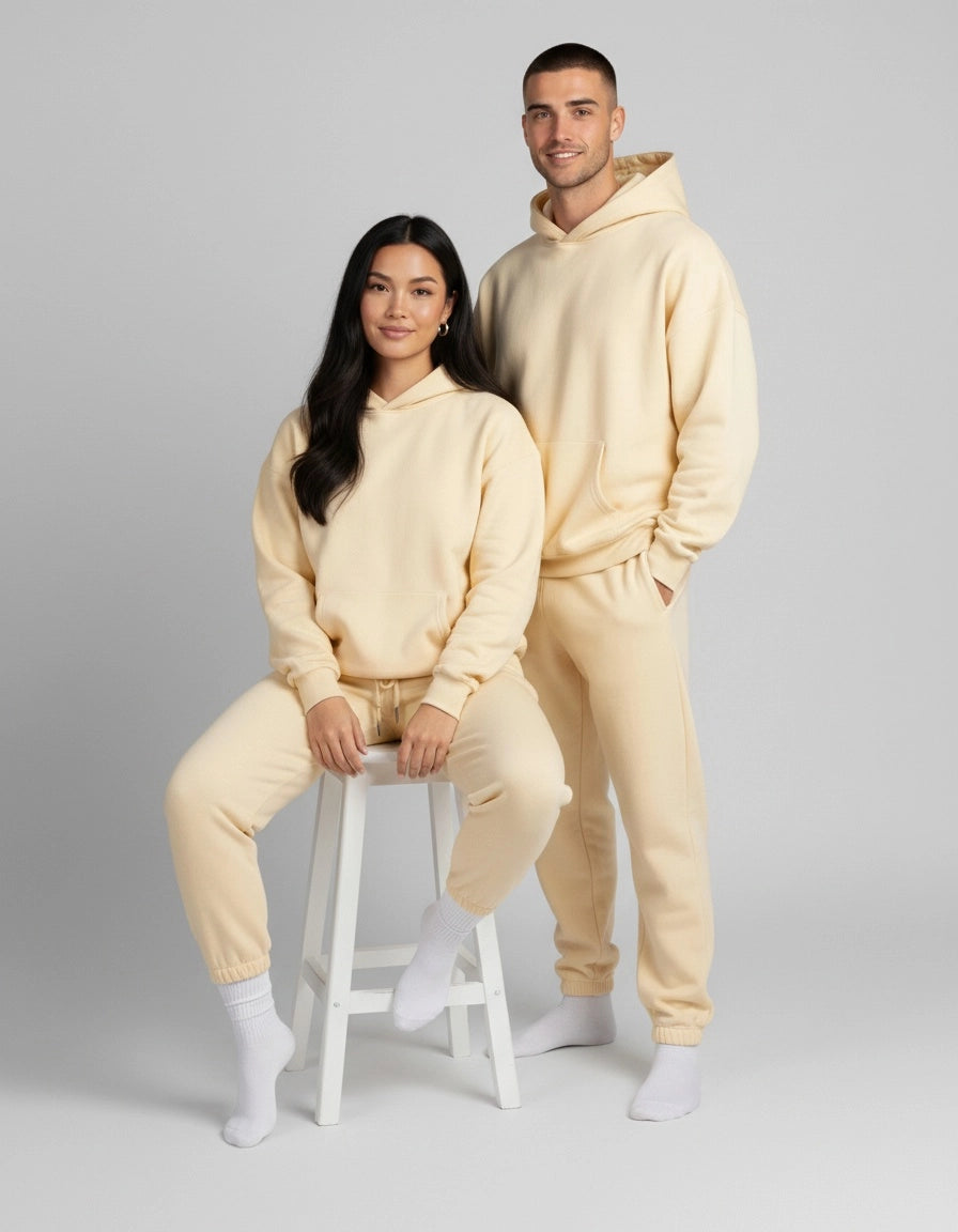 French Terry Hoodie - Buttermilk
