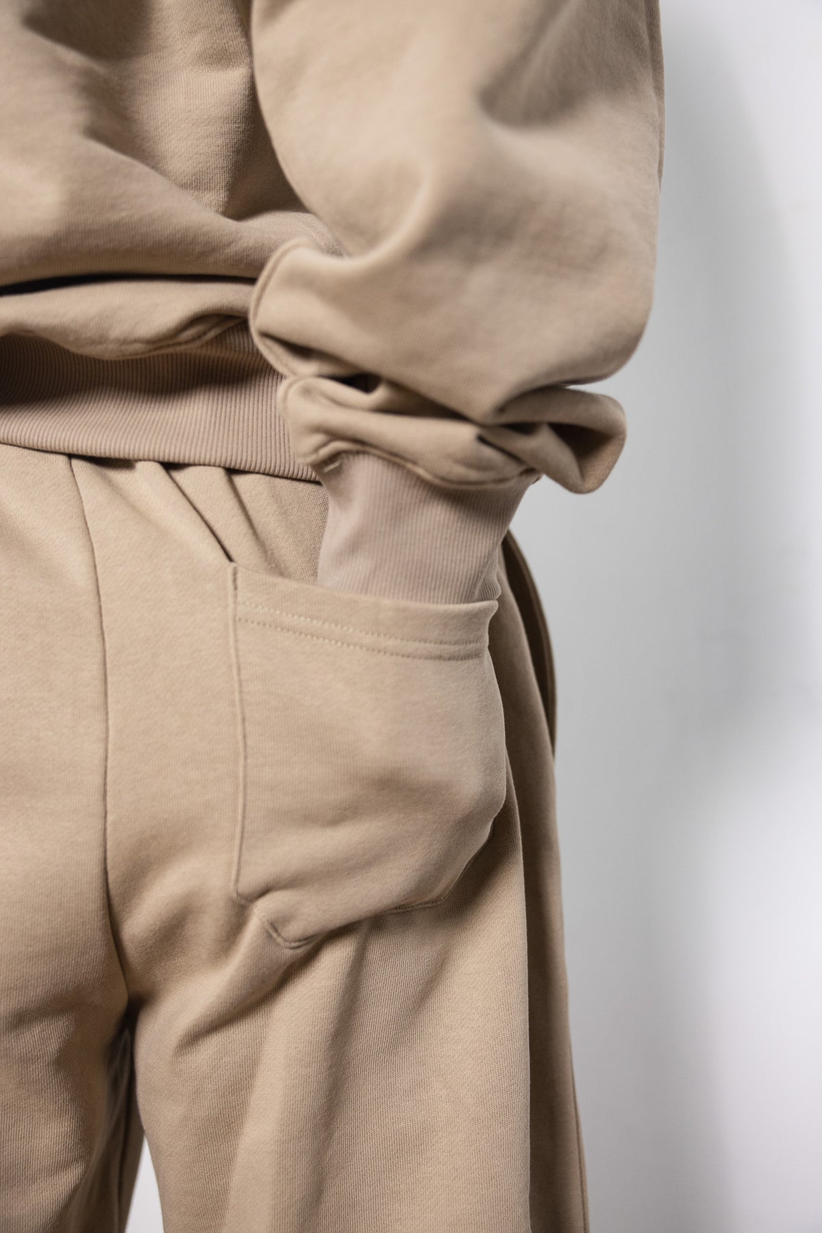 Women's Cotton Fleece Set - Khaki
