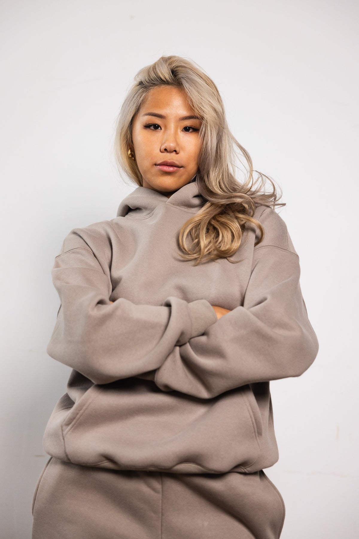 Women's Cotton Fleece Set - Khaki