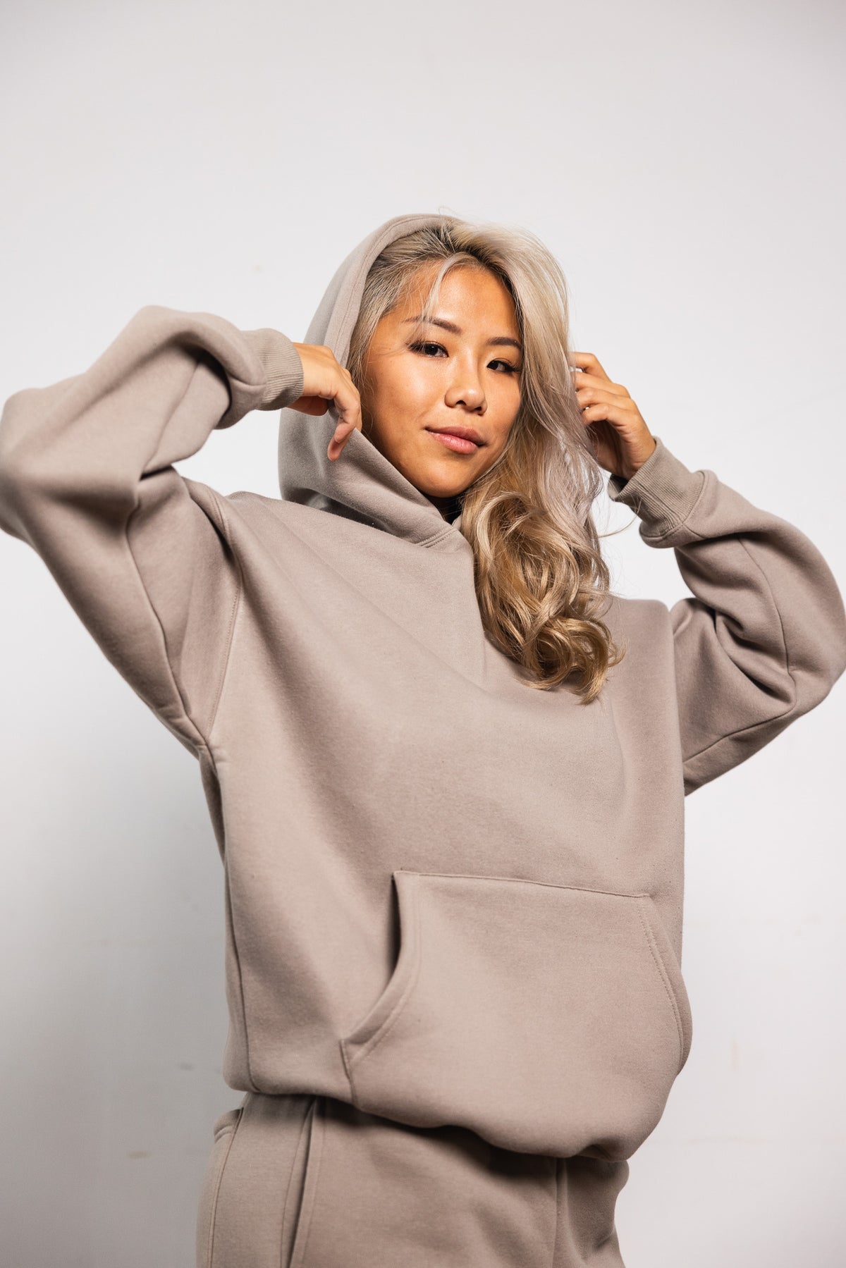 Women's Cotton Fleece Set - Khaki