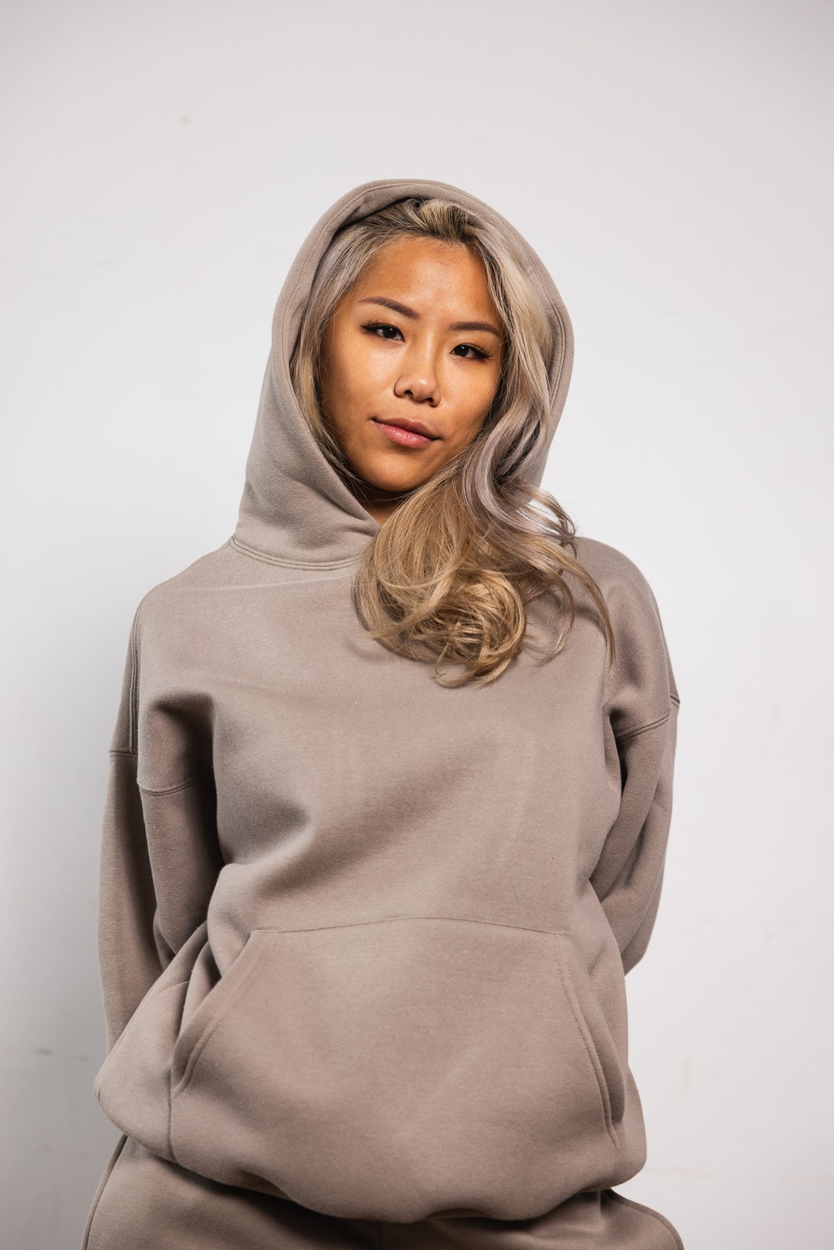 Women's Cotton Fleece Set - Khaki