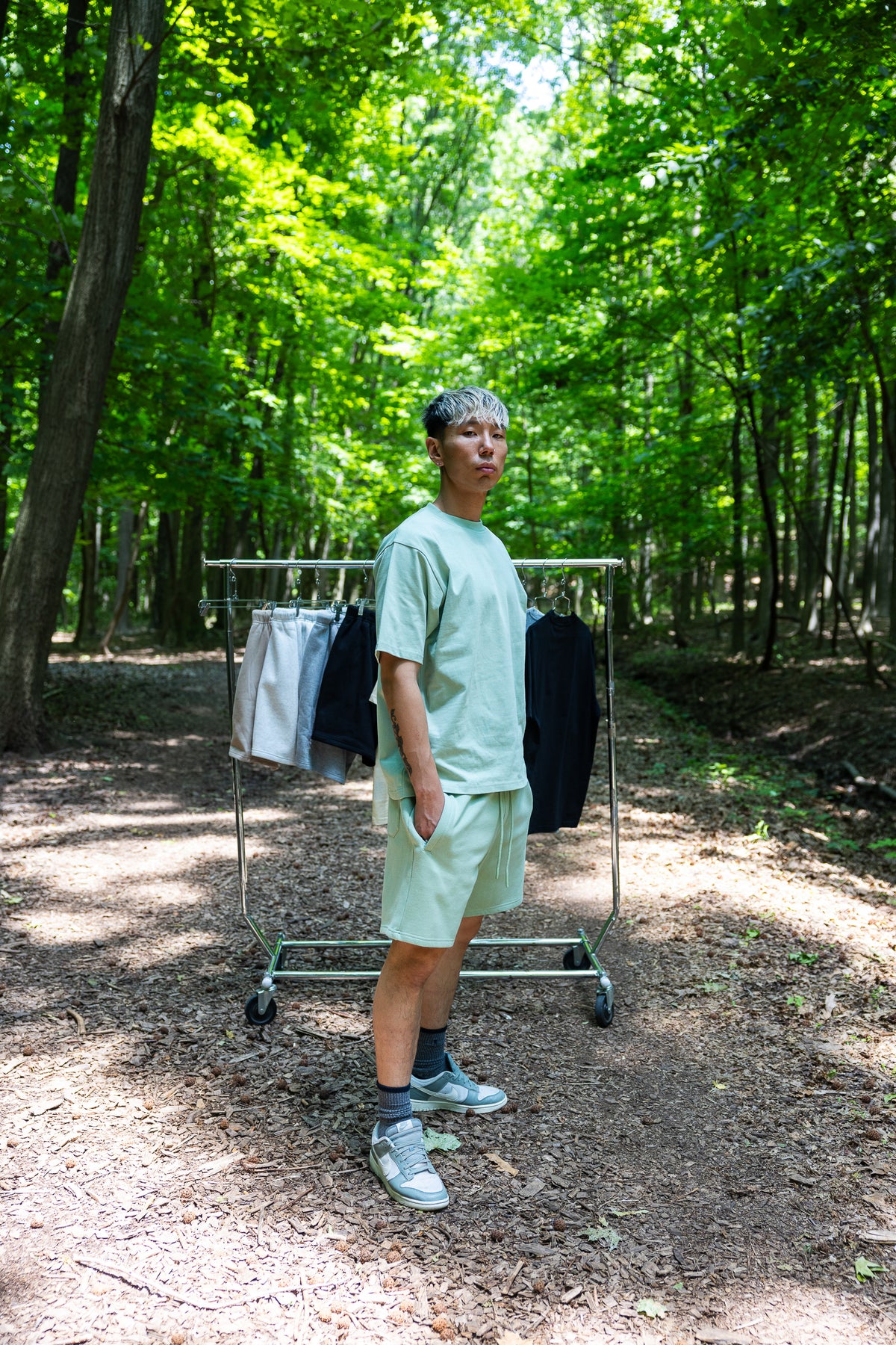 Canvas T Shirt - Dusty Mint