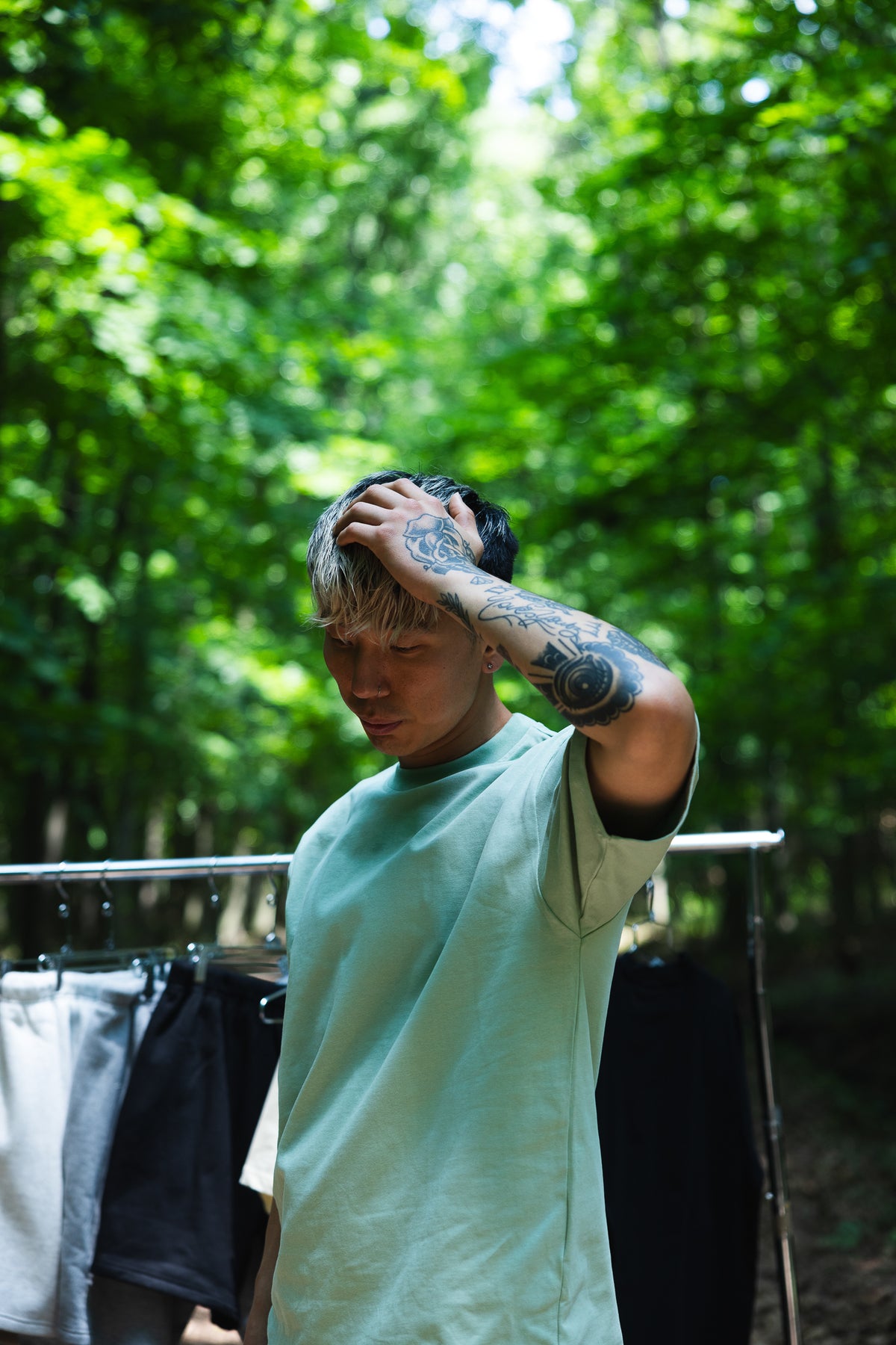 Canvas T Shirt - Dusty Mint