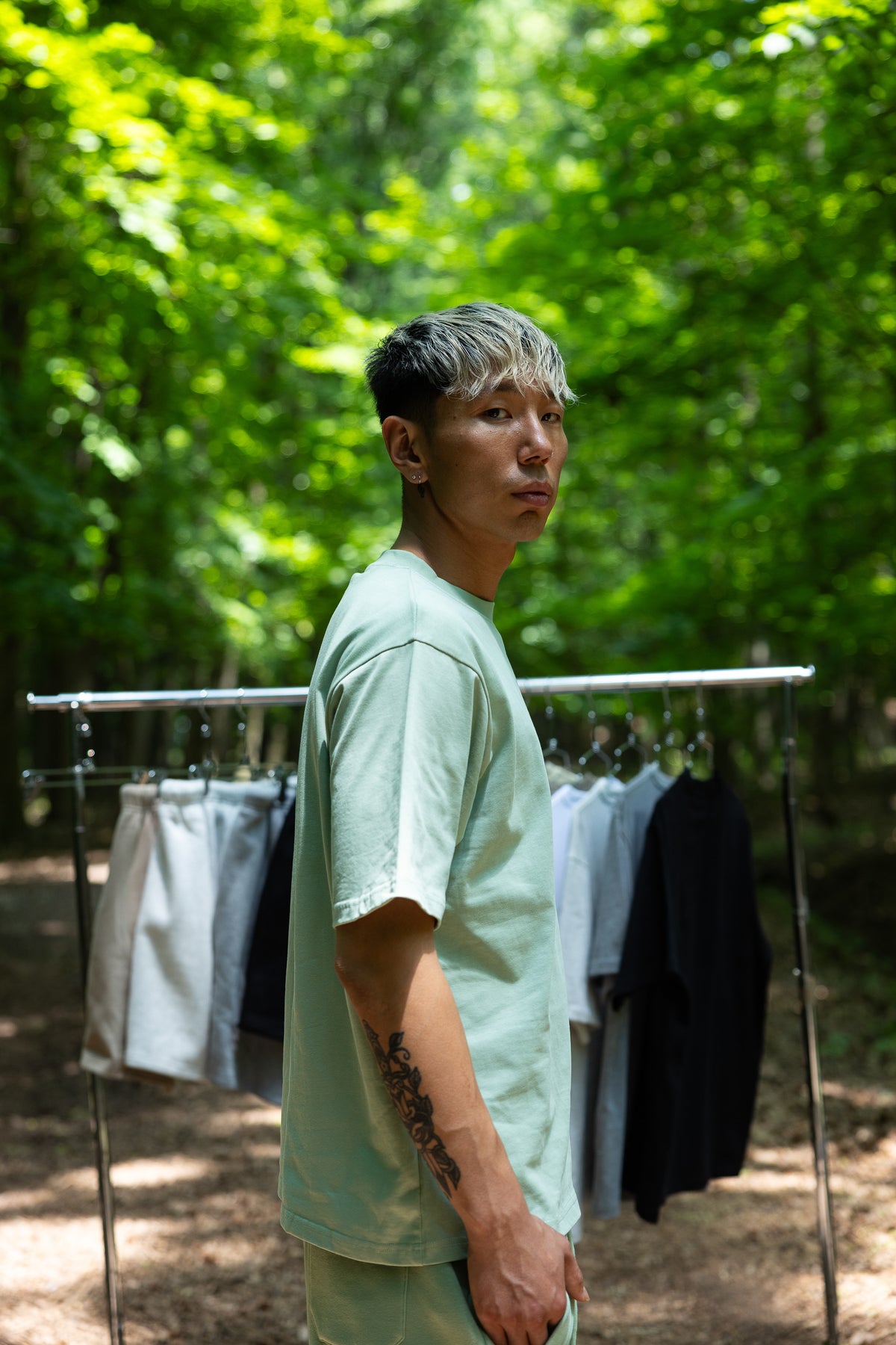 Canvas T Shirt - Dusty Mint