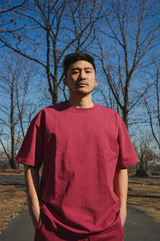 Canvas T Shirt - Brick Red