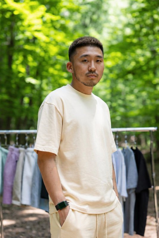 Canvas T Shirt - Butter Milk
