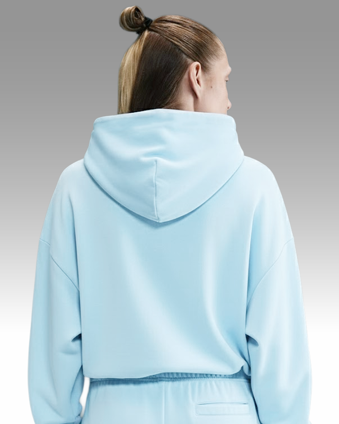 French Terry Hoodie - Baby Blue