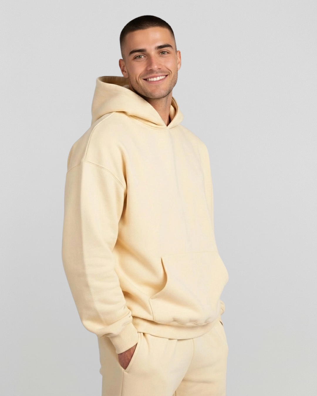 French Terry Hoodie - Buttermilk