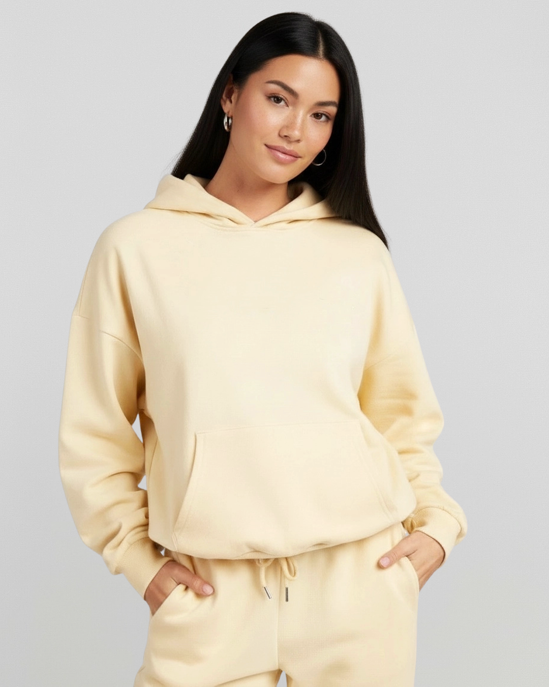French Terry Hoodie - Buttermilk