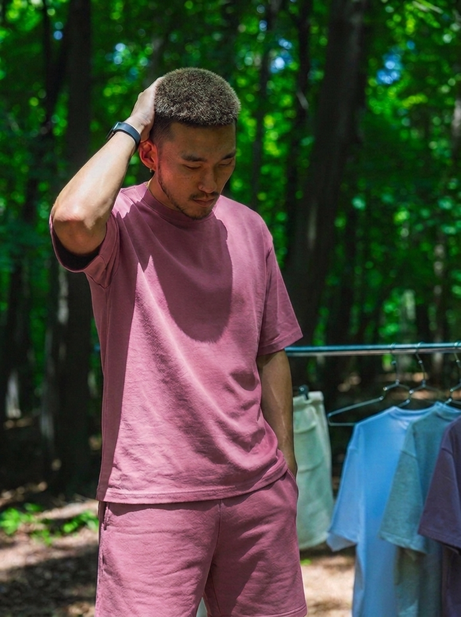 Canvas T Shirt - Crimson Red
