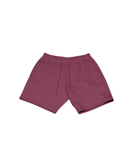 Canvas Terry Shorts - Crimson Red