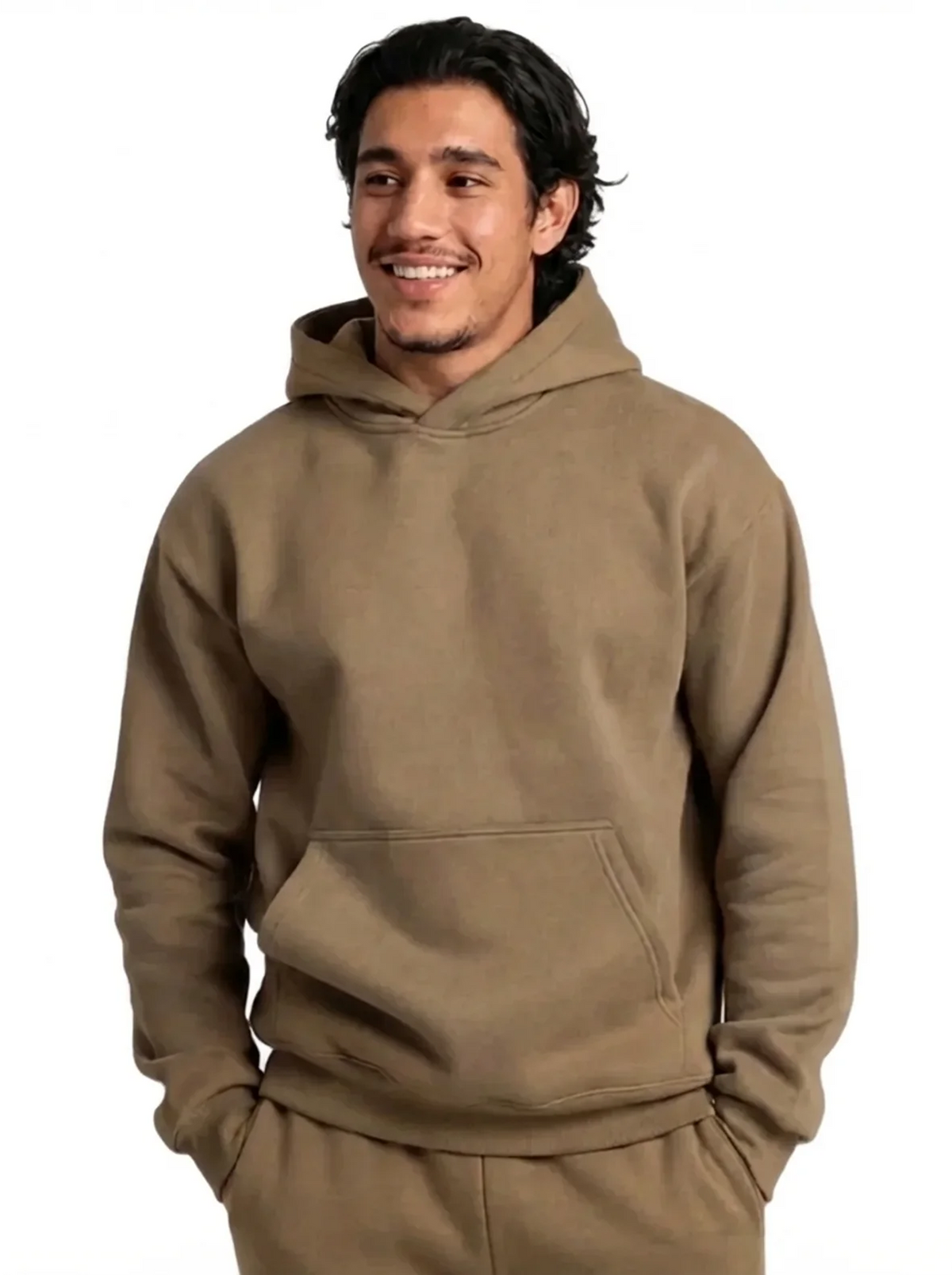 Men's Cotton Fleece Set - Mocha