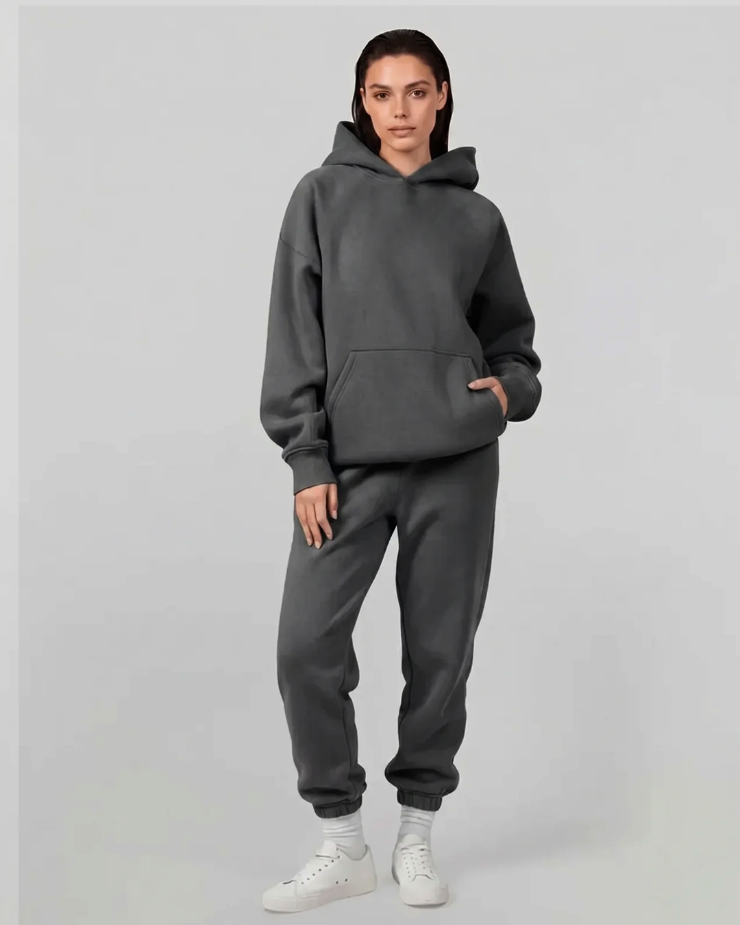 French Terry Set - Dark Grey