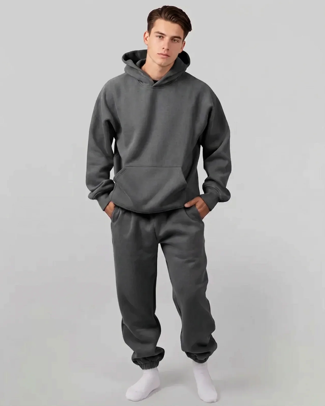 French Terry Set - Dark Grey