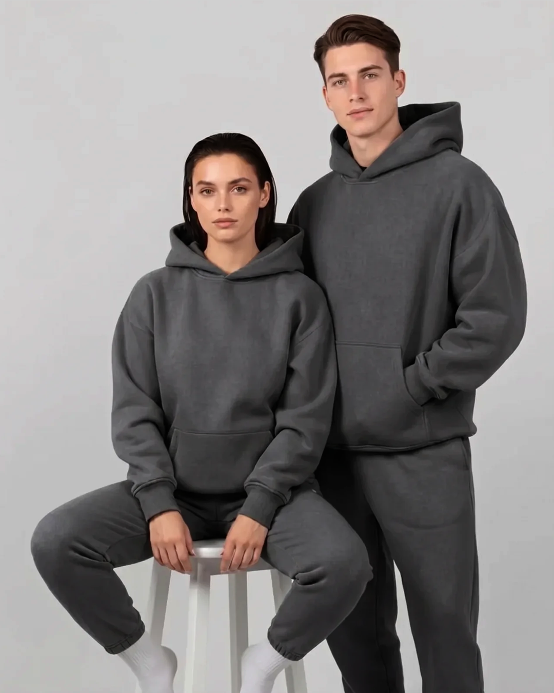 French Terry Set - Dark Grey