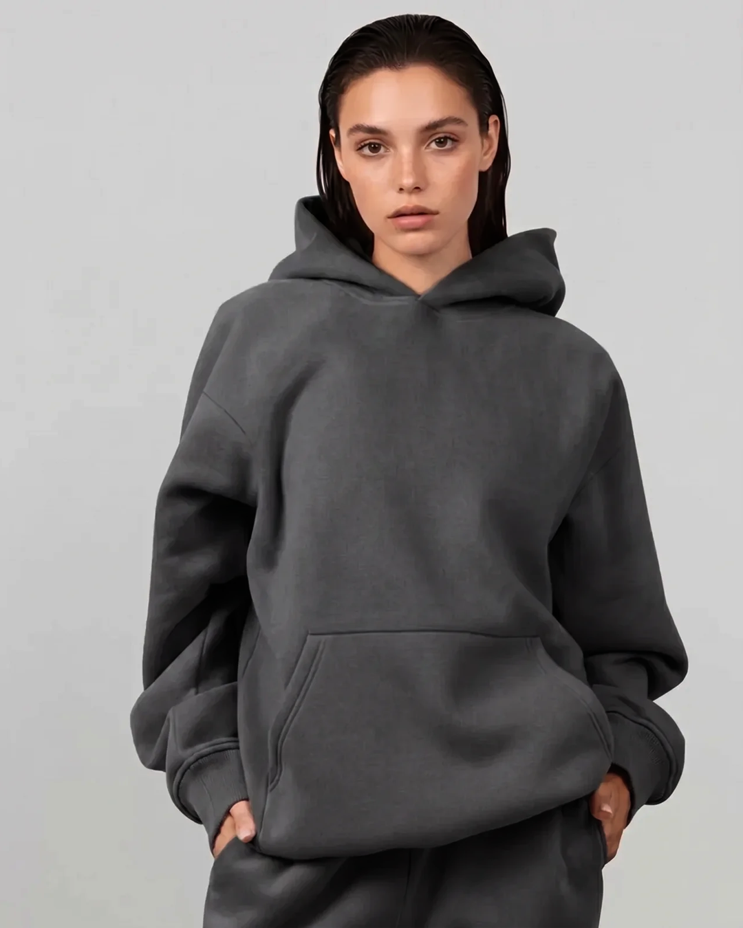 French Terry Set - Dark Grey