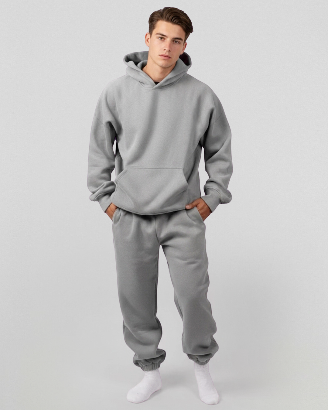 French Terry Hoodie - Dark Grey