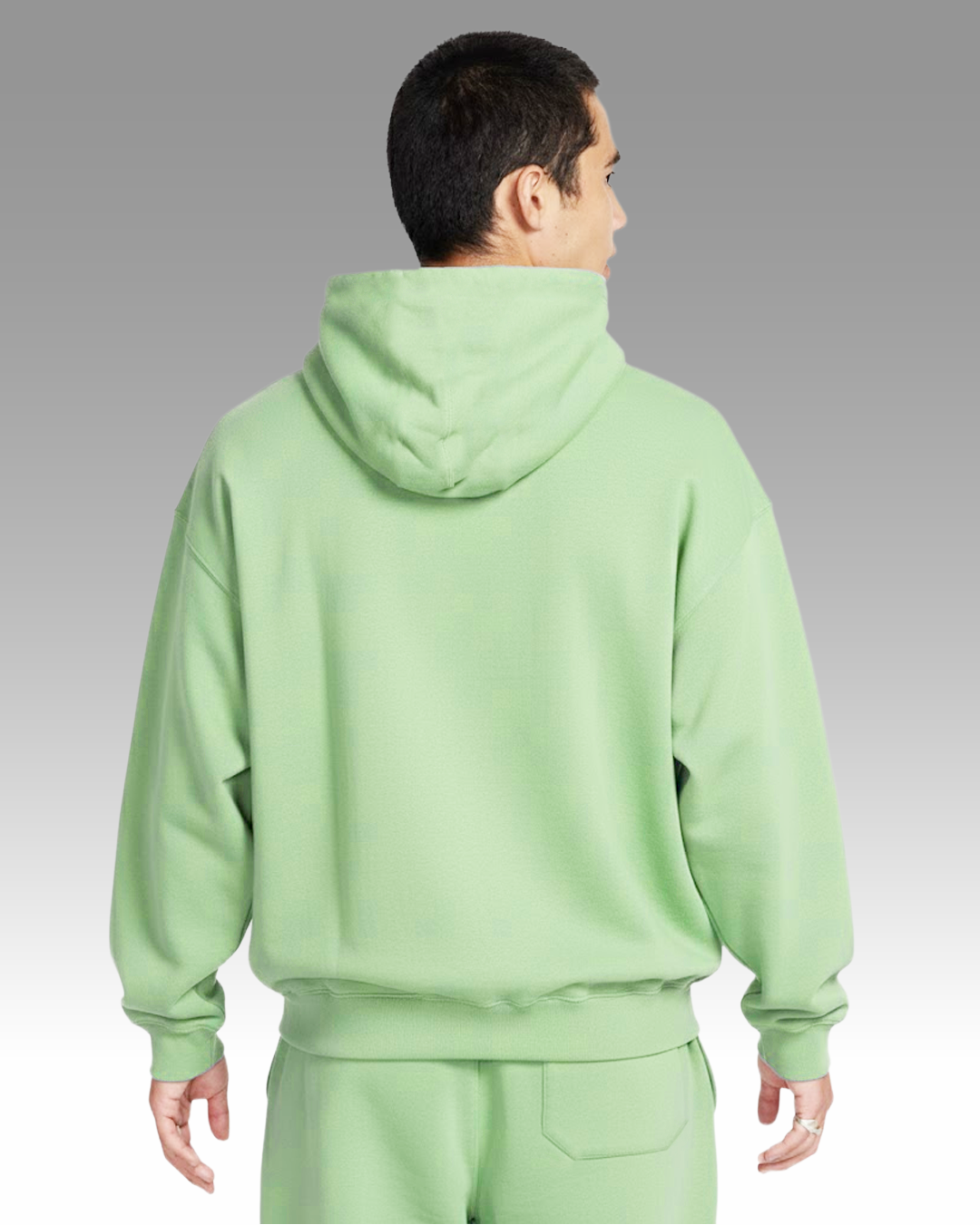 French Terry Hoodie - Dusty Mint