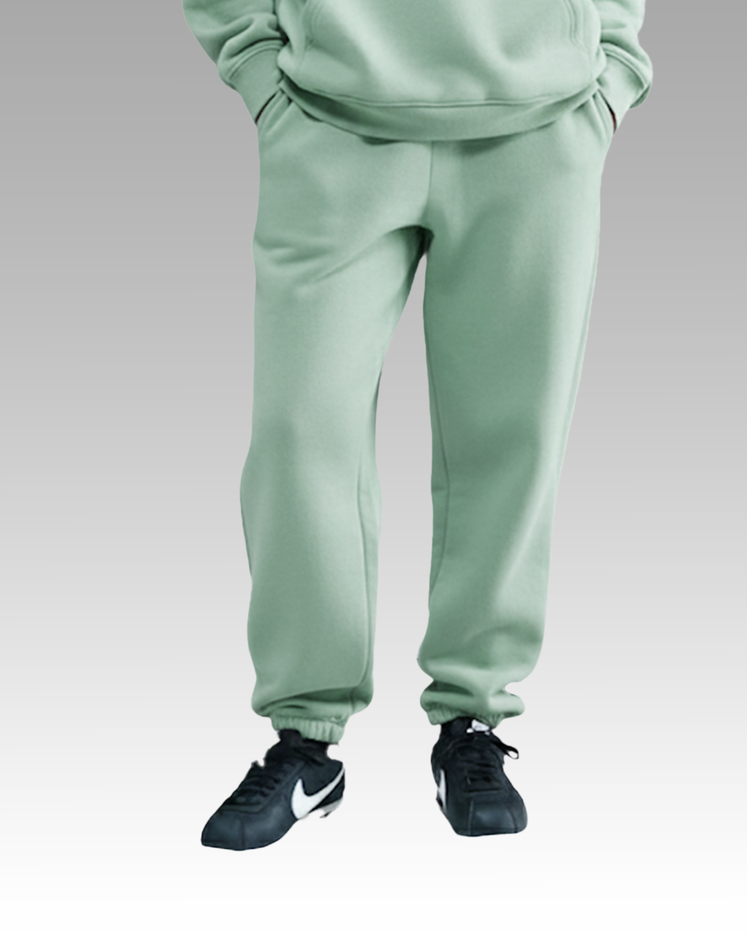 MEN'S Cotton Fleece Joggers - Dusty Mint