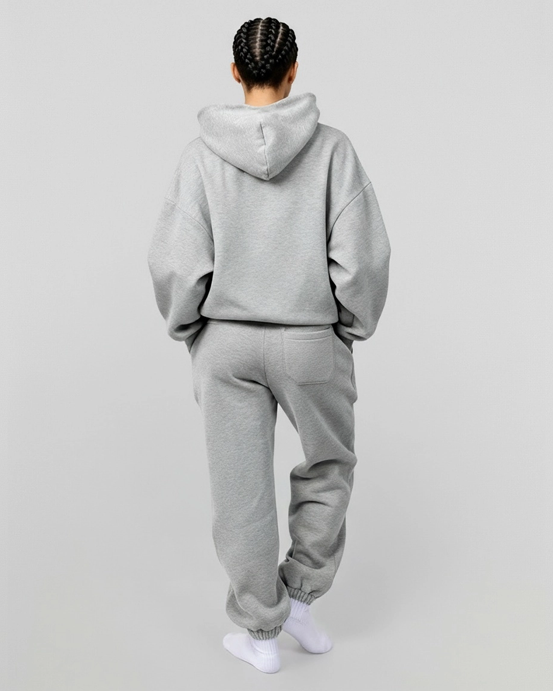 French Terry Hoodie - Heather Gray