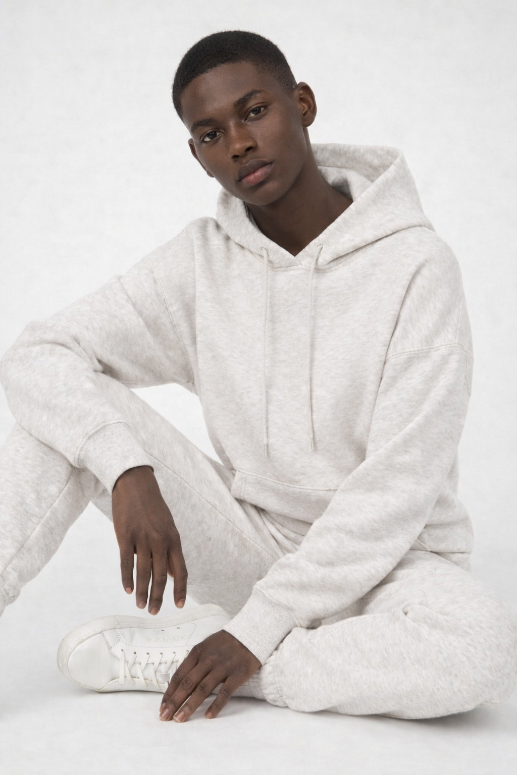 Men's Cotton Fleece Set - Light Oatmeal