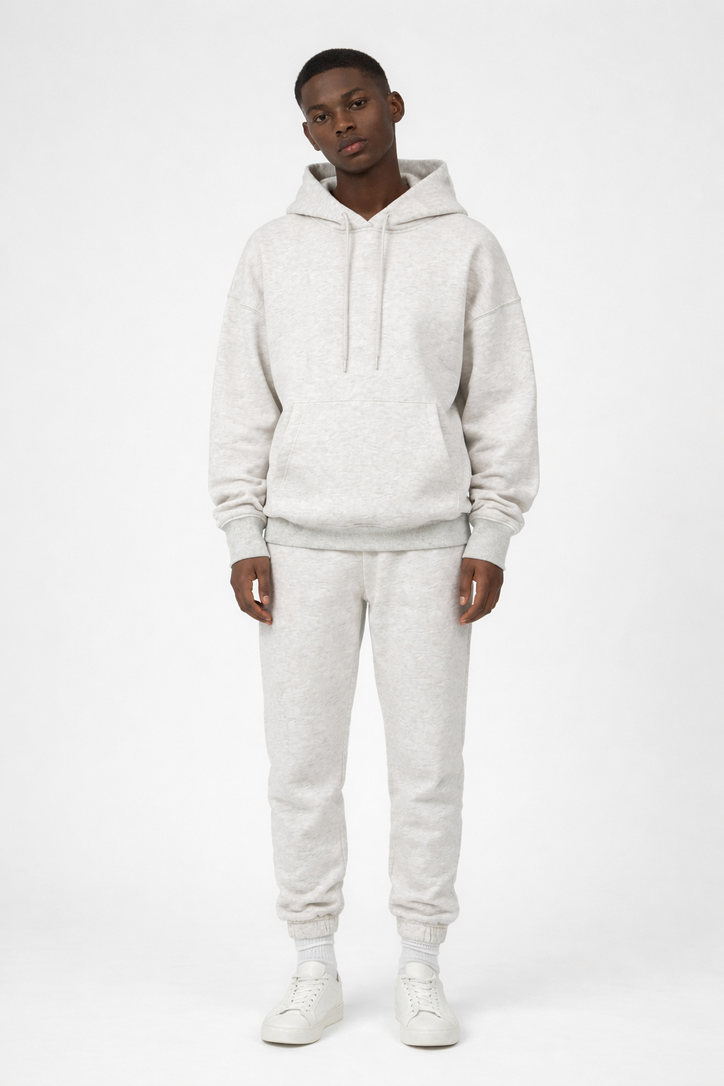 Men's Cotton Fleece Set - Light Oatmeal