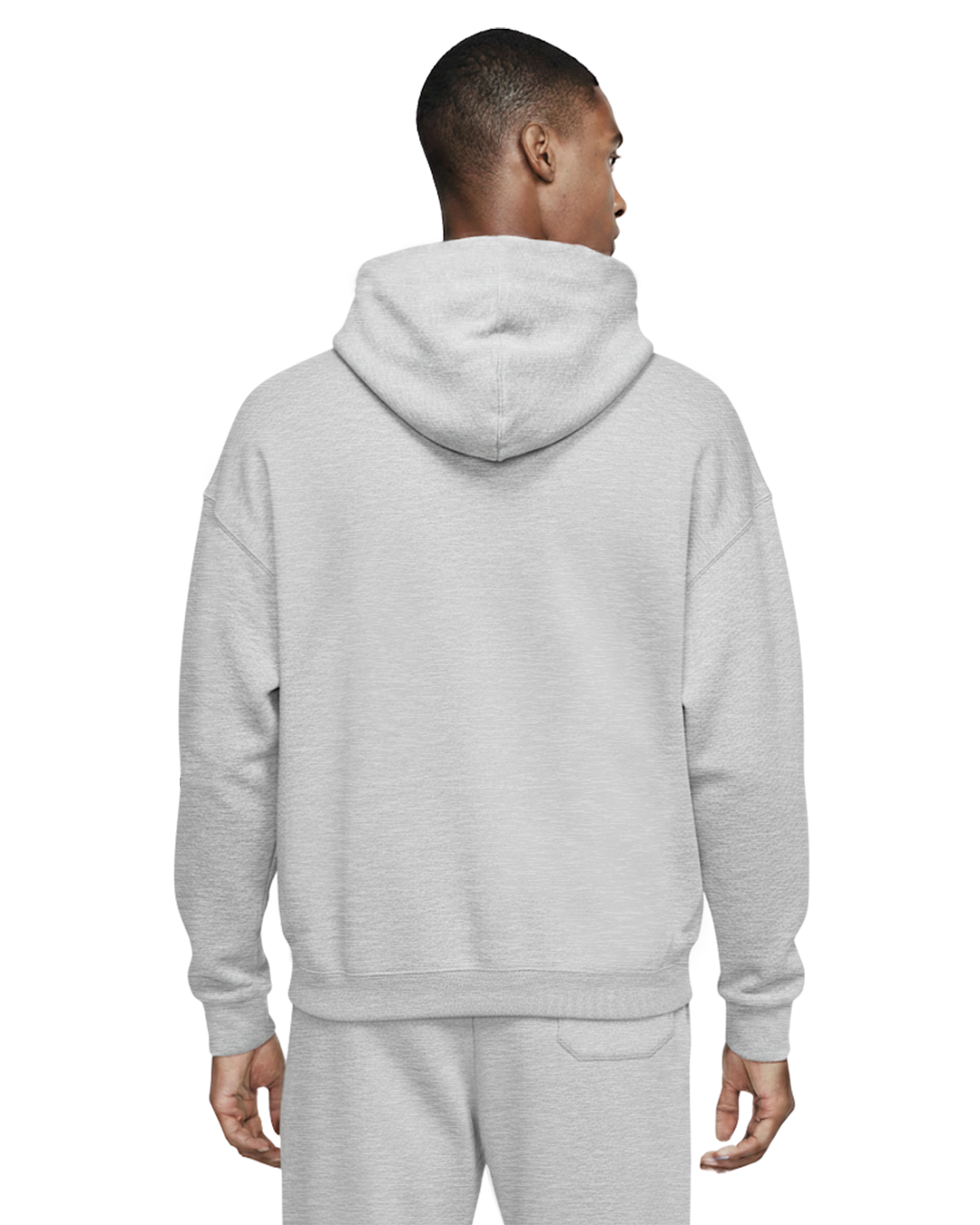 MEN'S Cotton Fleece Hoodie - Light Oatmeal