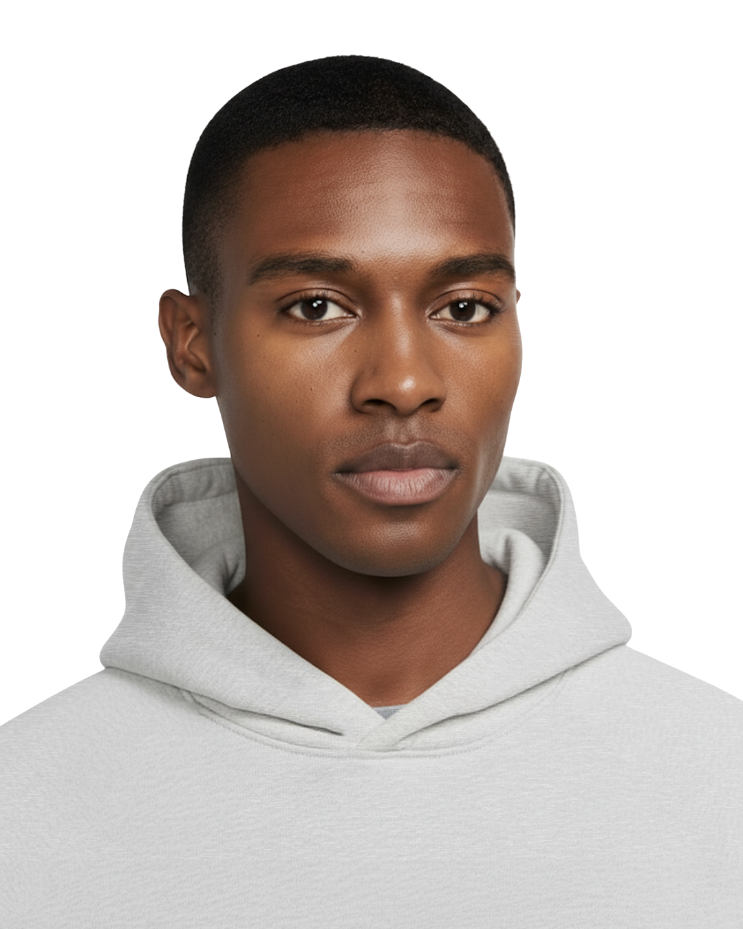 MEN'S Cotton Fleece Hoodie - Light Oatmeal