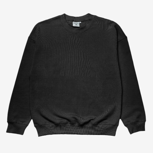 French Terry Crewneck Sweatshirt - Black