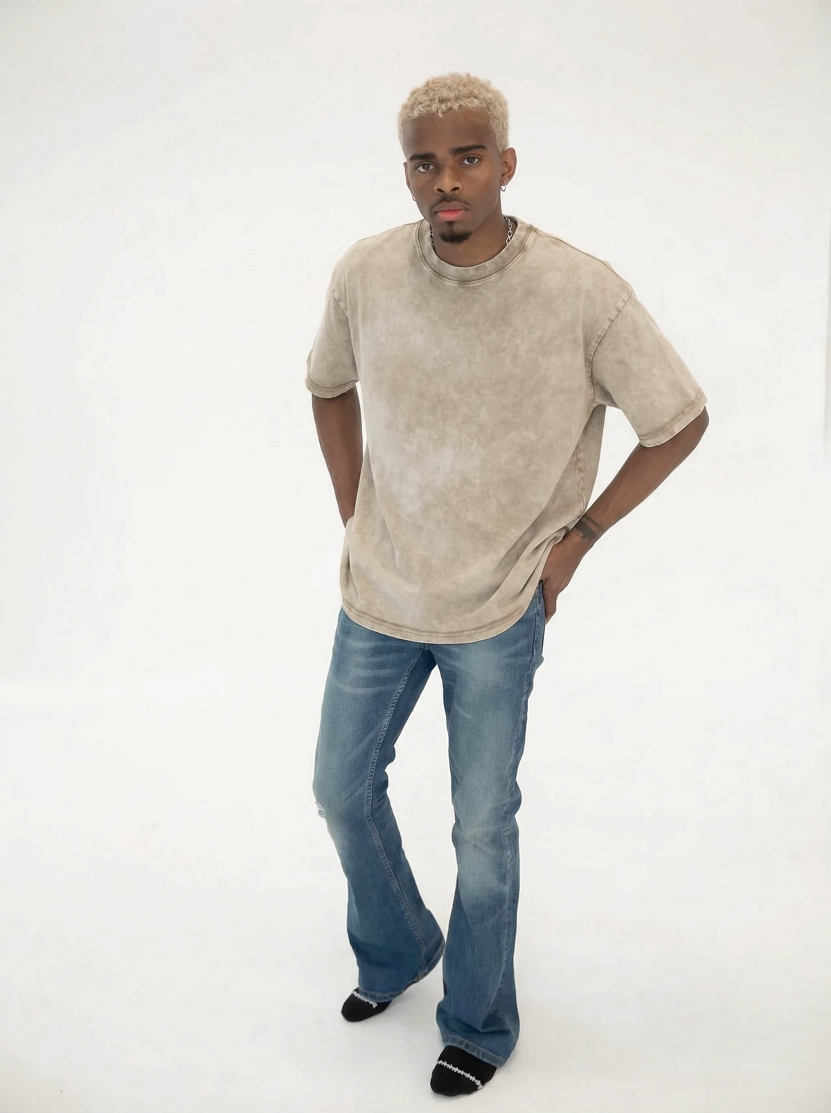 Vintage T Shirt - Mineral Khaki