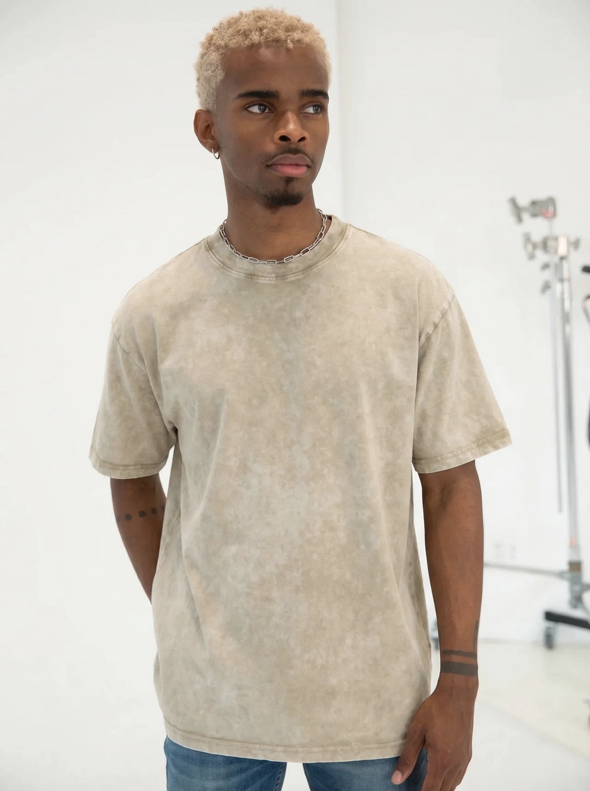 Vintage T Shirt - Mineral Khaki