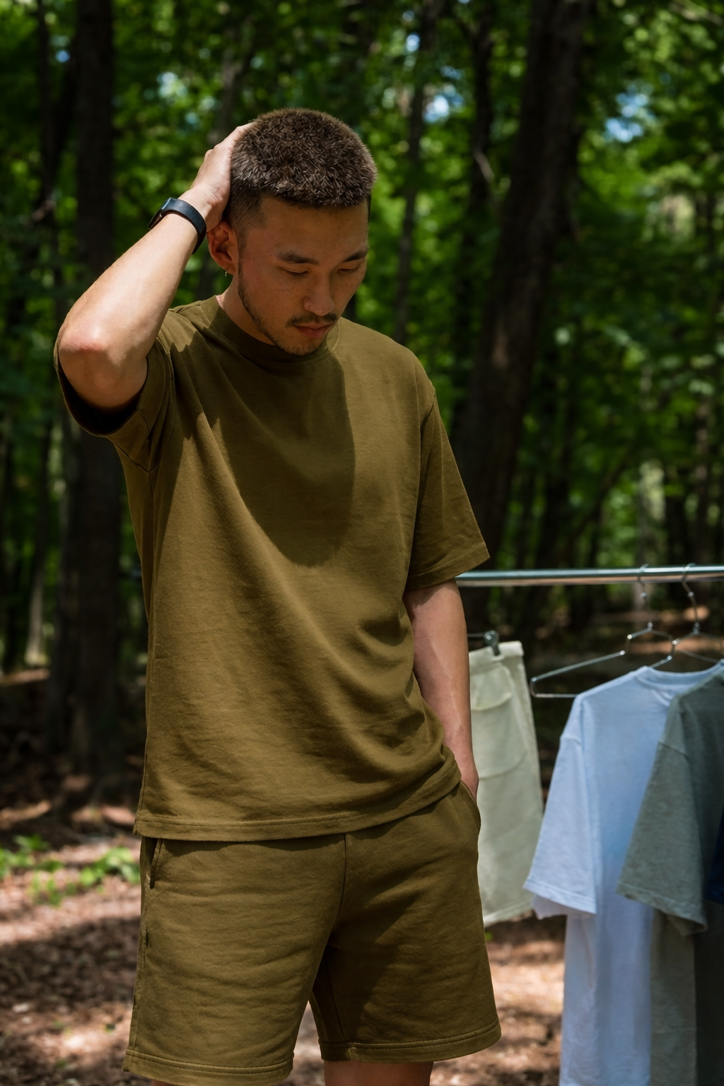 Canvas T Shirt - Olive