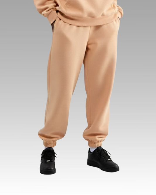 MEN'S Cotton Fleece Joggers - Peach Fuzz