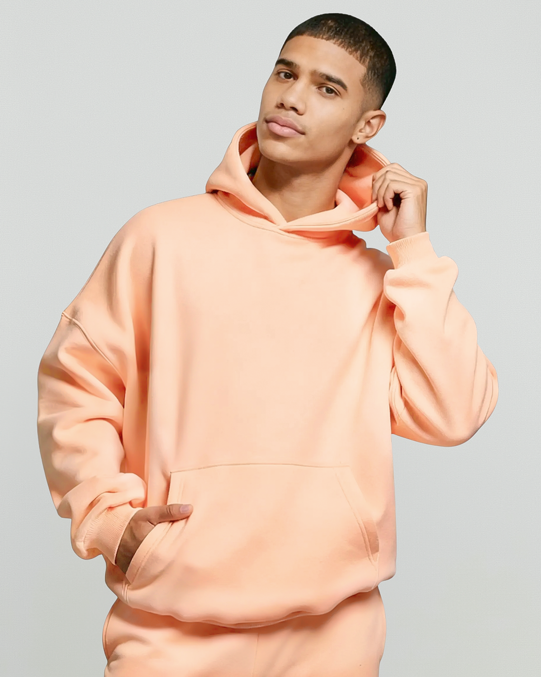 Men's Cotton Fleece Set - Peach Fuzz