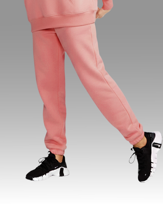 MEN'S Cotton Fleece Joggers - Rose Wine