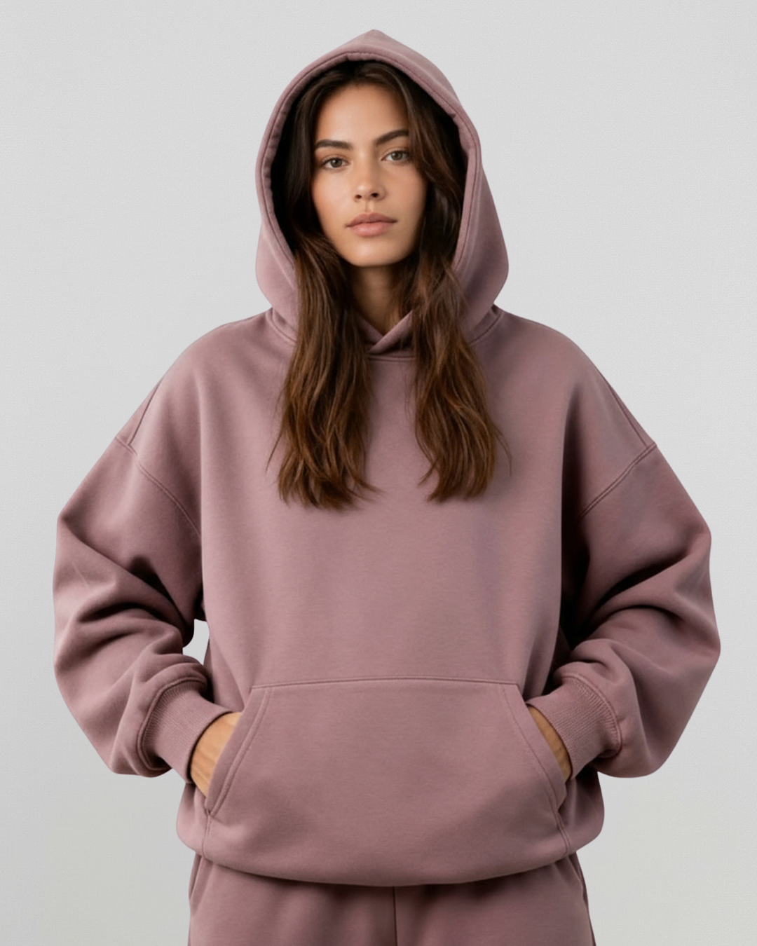 MEN'S Cotton Fleece Hoodie - Shadow Purple