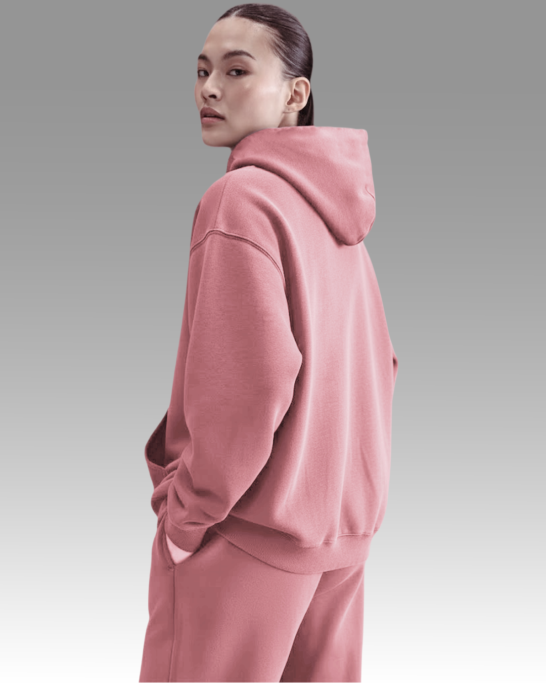 French Terry Hoodie - Shadow Purple