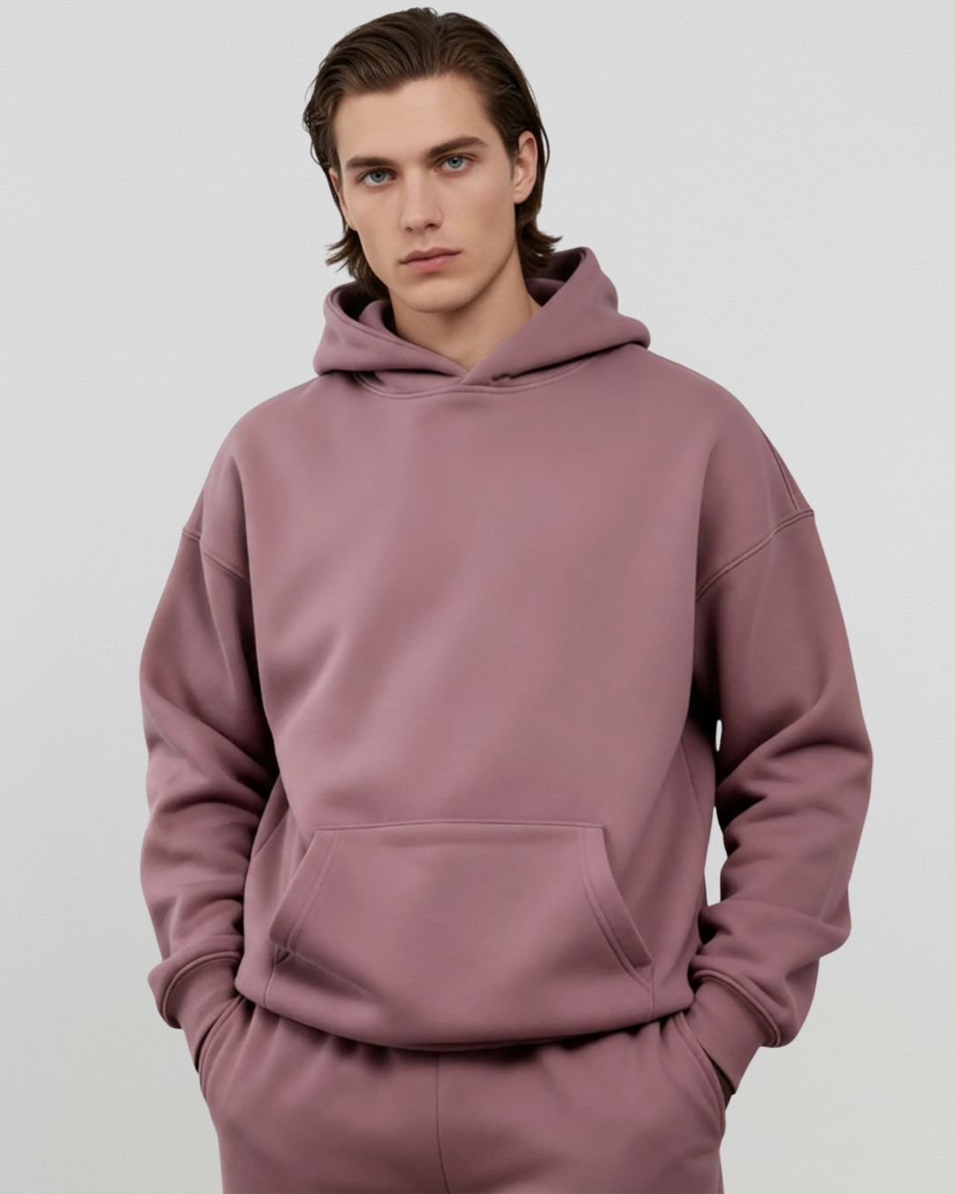 Men's Cotton Fleece Set - Shadow Purple