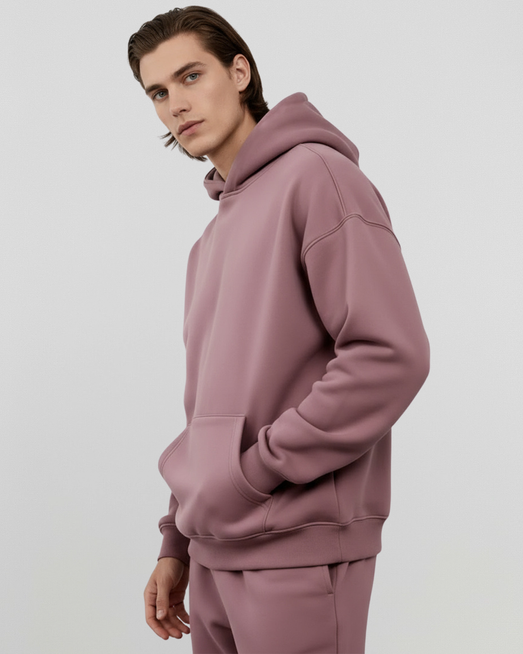 Men's Cotton Fleece Set - Shadow Purple