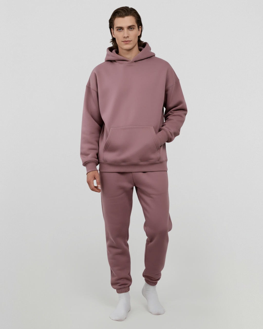 Men's Cotton Fleece Set - Shadow Purple