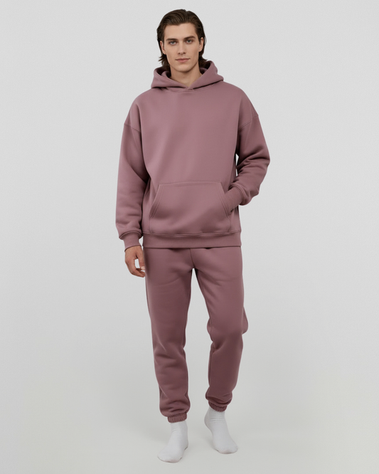 Men's Cotton Fleece Set - Shadow Purple