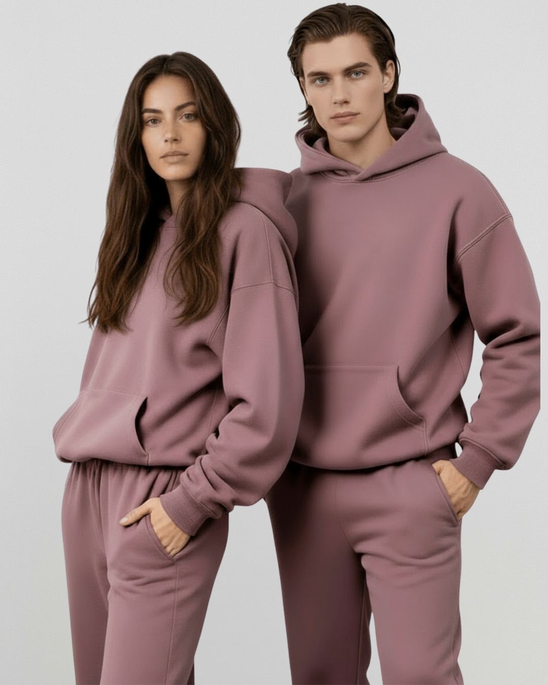 Men's Cotton Fleece Set - Shadow Purple