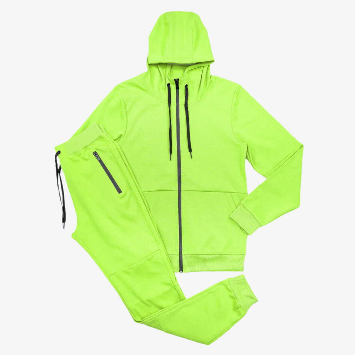 Women's Tech Fleece Tracksuit  - Neon Green