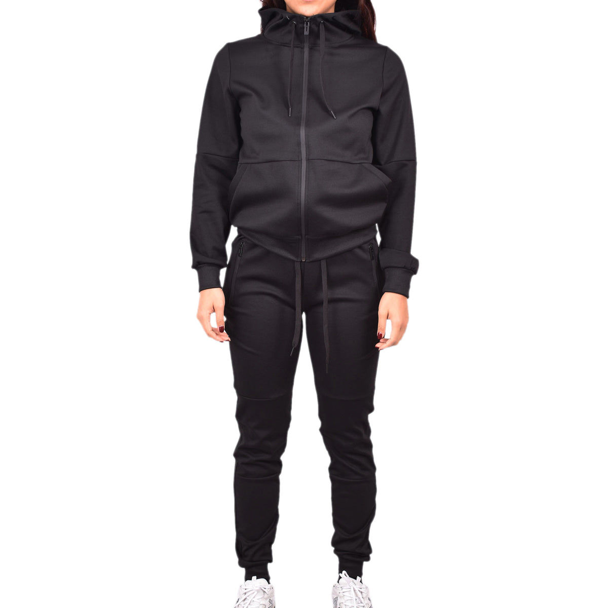 Women's Tech Fleece Tracksuit - Black