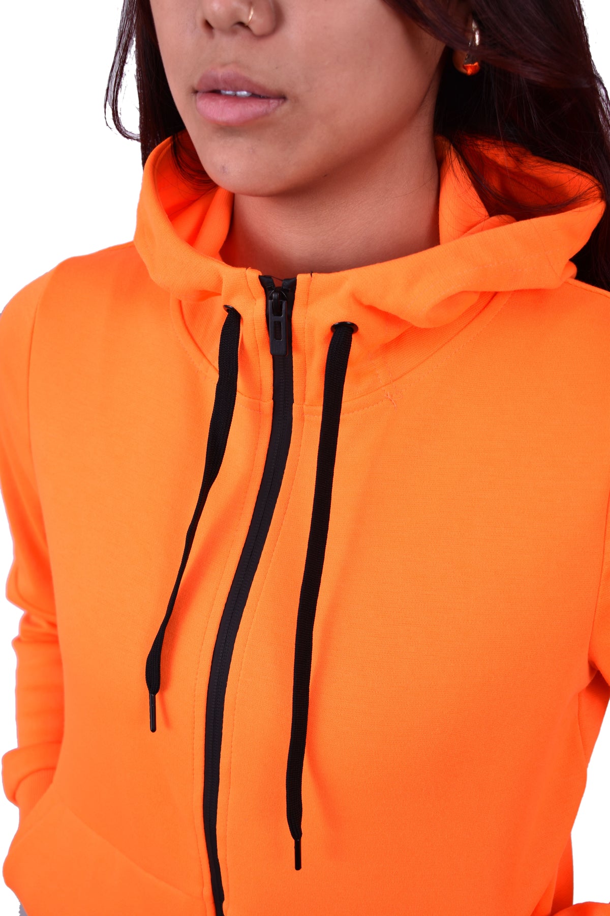 Women's Tech Fleece Tracksuit  - Neon Orange