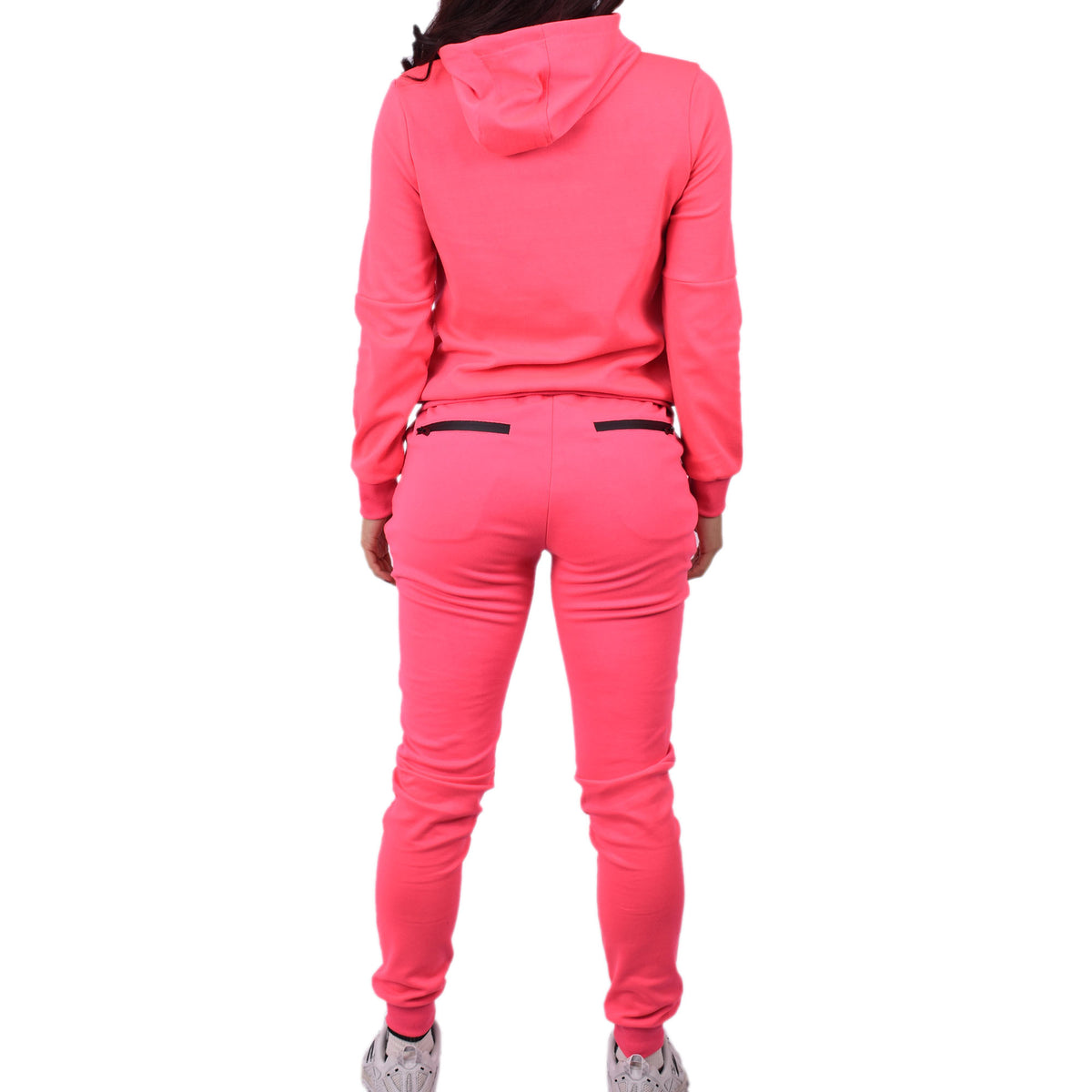 Women's Tech Fleece Tracksuit  - Neon Pink