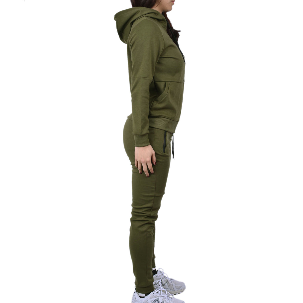 Women's Tech Fleece Tracksuit  - Olive
