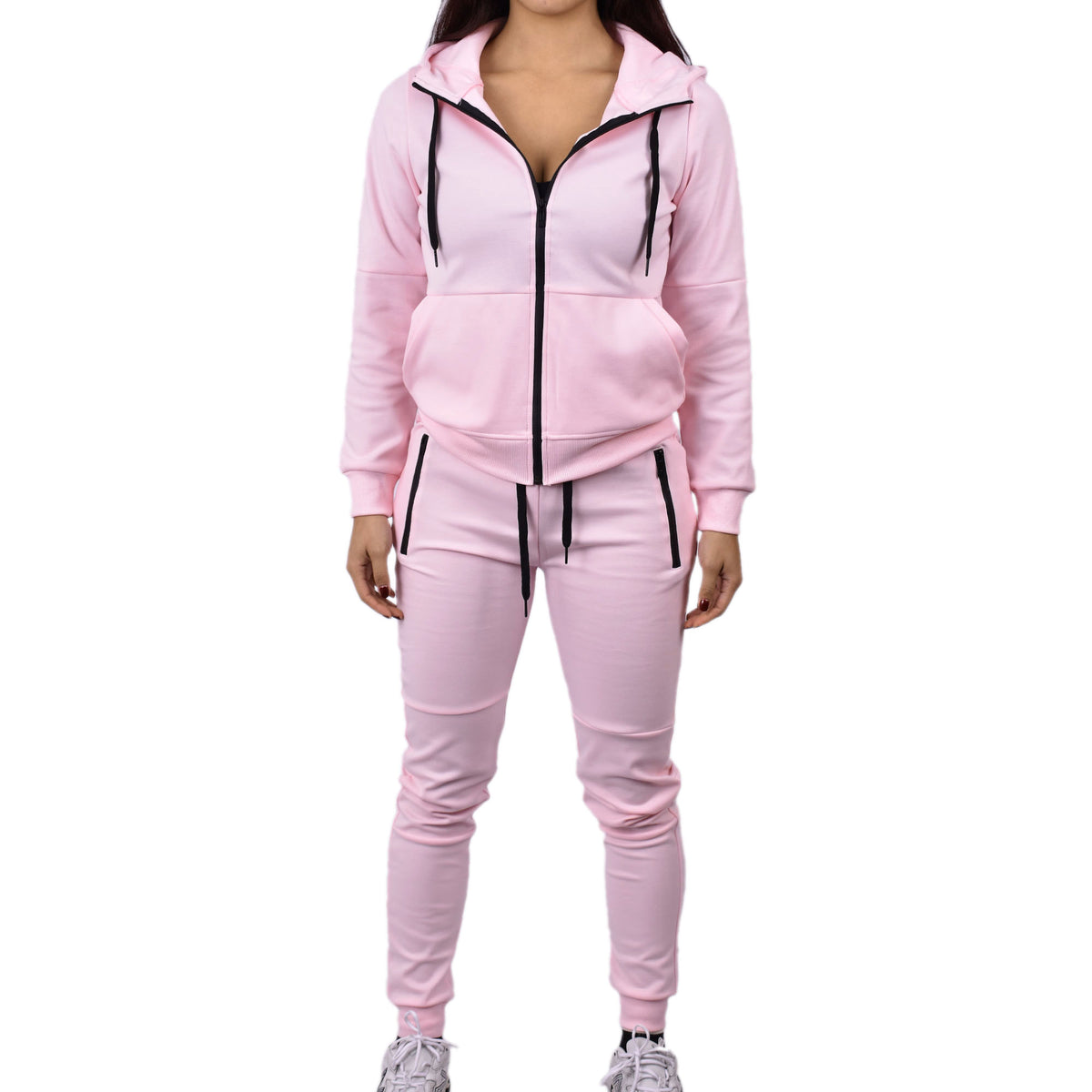 Women's Tech Fleece Tracksuit  - Pale Pink