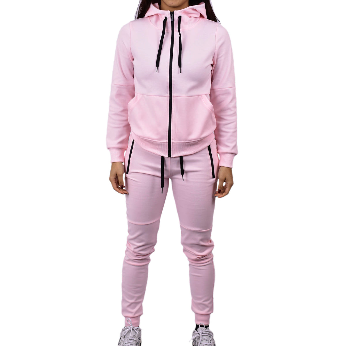 Women's Tech Fleece Tracksuit  - Pale Pink
